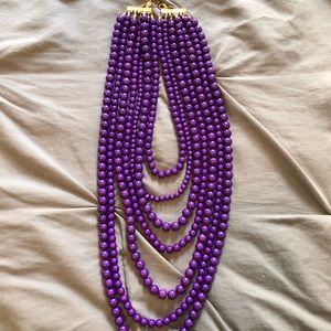 Purple layered necklace